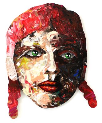 „red hair girl“ // Acryl auf Holz // 88 x 124